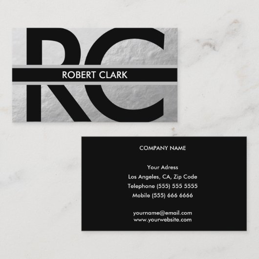 個人的な銀ぱくの名刺 名刺 (正面/裏面)