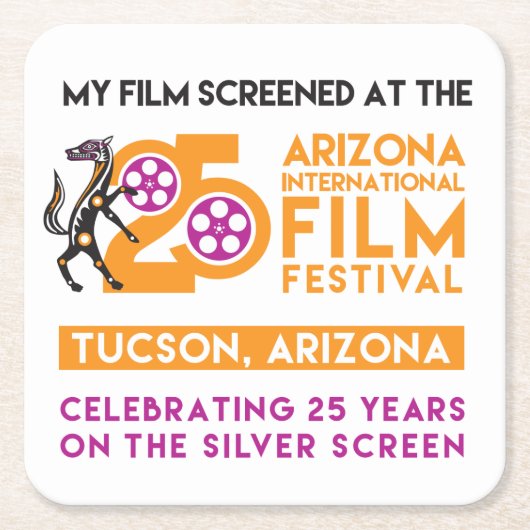 個人的な飲み物用コースター スクエアペーパーコースター (正面)