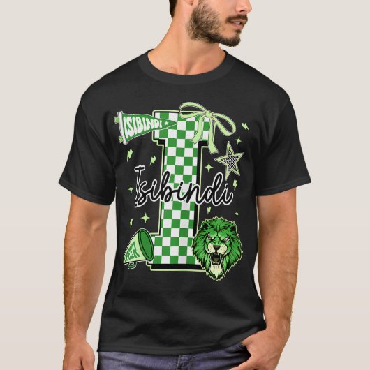 個人的なIsibindi名入りデザイン Tシャツ (正面)