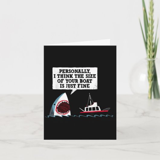 個人的にはあなたの船の大きさはちょうどいいと思う カード (正面)