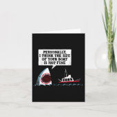 個人的にはあなたの船の大きさはちょうど良いと思う カード (正面)