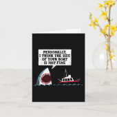 個人的にはあなたの船の大きさはちょうど良いと思う カード (黄色い花)