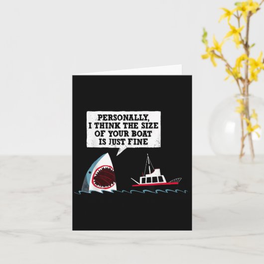 個人的にはあなたの船の大きさはちょうど良いと思う カード (黄色い花)