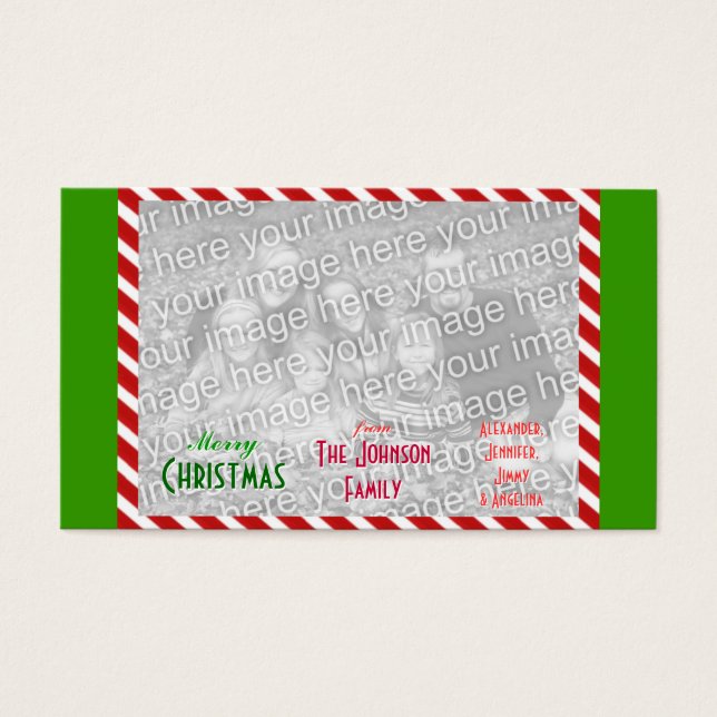 個人的にメリークリスマスファミリーの写真を撮る (正面)