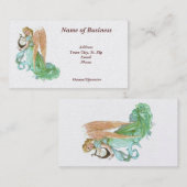 個人的ビジネスカード美しい天使 名刺 (正面/裏面)