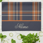 個人的素朴なクリスマス/冬のプレイド キッチンタオル (折り畳み)