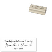 個人的結婚なカップルの感謝メッセージ ラバースタンプ (押印)