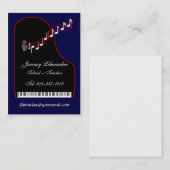 個人的-名刺のピアノII 名刺 (正面/裏面)