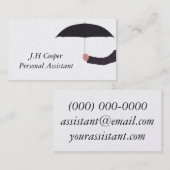 個人秘書の傘 名刺 (正面/裏面)