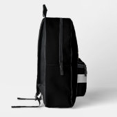 個人素晴らし名を持つ灰色うさぎ プリントバックパック (左)