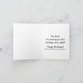 個人素晴らし誕生日カーおもしろいド() カード (内部)