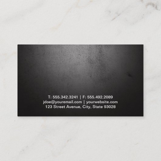 個人訓練フィットネスの女性ダンベル 名刺 (裏面)