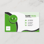 個人訪問カードデザイン、 名刺 (裏面)