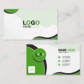 個人訪問カードデザイン、 名刺 (正面/裏面)