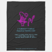 個人訪問シェフ体験 フリースブランケット (正面)