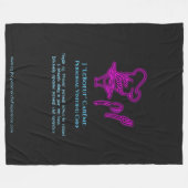 個人訪問シェフ体験 フリースブランケット (正面(横))