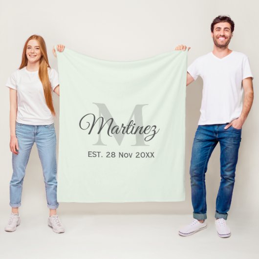 個人設定と家族の名前の日付のカスタム フリースブランケット (インサイチュ)