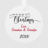 個人設定のグランドスラム⚾野球のクリスマス オーナメント (裏面)