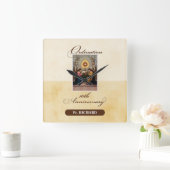 個人設定10周年記念エンジェル スクエア壁時計 (ホーム)