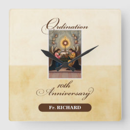 個人設定10周年記念エンジェル スクエア壁時計