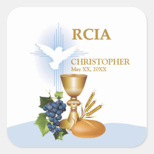 個人設定、RCIAおめでとうカトリック聖餐式 スクエアシール