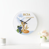 個人設定、RCIAおめでとうカトリック聖餐式 ラージ壁時計 (ホーム)