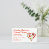 個人買い物客の服ファッションスタイリスト 名刺 (スタンド正面)