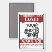 個人近所パパサインレッドトール マグネット (正面/裏面)