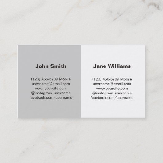 個人通話カード：カップルとペットの写真 名刺 (裏面)