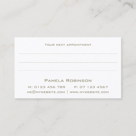 個人通話カード 名刺 (裏面)