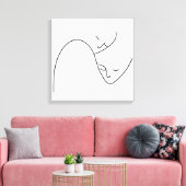 個人顔明細行サポートパートナー キャンバスプリント (インサイチュ (リビング))