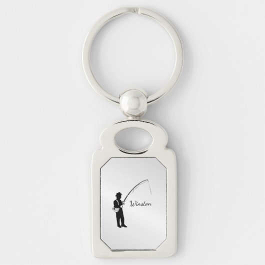 個人魚釣り キーホルダー (正面)