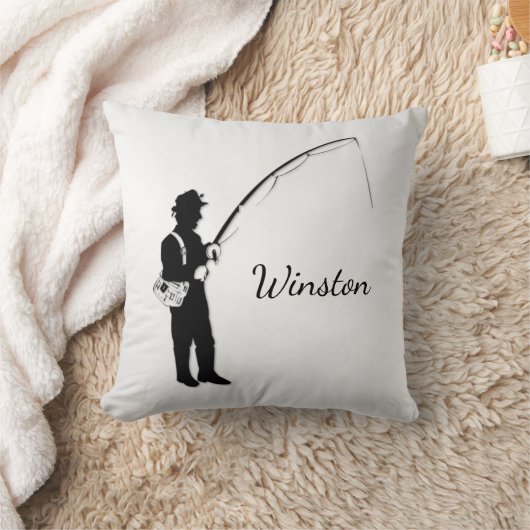 個人魚釣り クッション (ブランケット)