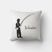 個人魚釣り クッション (正面)