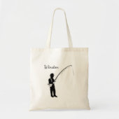 個人魚釣り トートバッグ (正面)