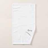 個人魚釣り バスタオルセット (ハンドタオル)