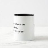 個人、価値のための貿易価値として他を扱って下さい マグカップ (中央)
