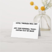 個人Touchの追加 – カスタマイズ可能な贈り物 プレイスカード (裏面)