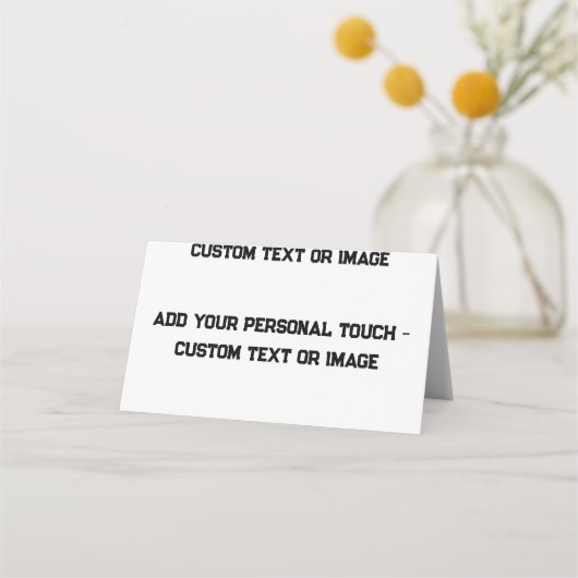 個人Touchの追加 – カスタマイズ可能な贈り物 プレイスカード (正面)