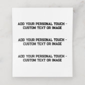 個人Touchの追加 – カスタマイズ可能な贈り物 プレイスカード (内部開封)