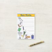 個別のミツヴァ・メモ - ポストイットスタイル 1 ポストイット (デスク上)