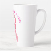 個別の乳がん啓発 ピンクリボン カフェラテマグ (右)