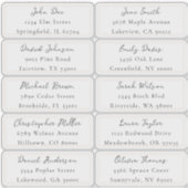 個別の住所ラベル シール (正面)