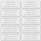 個別の住所ラベル シール (正面)