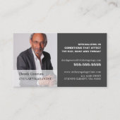 個別の写真, 耳鼻咽喉科医 名刺 (正面)