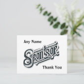 個別の感謝を込めたスポンサー NA AA 12 ステップ ポストカード (スタンド正面)