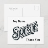 個別の感謝を込めたスポンサー NA AA 12 ステップ ポストカード (正面/裏面)