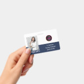 個別の社員写真付きIDカード 社内セキュリティ対策 バッジ (手持ち)
