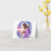 個別の膵臓がんのイエスによる励まし カード (黄色い花)