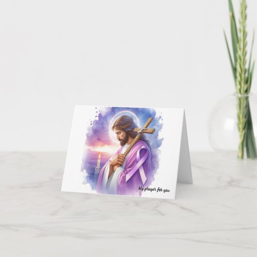 個別の膵臓がんのイエスによる励まし カード (正面)